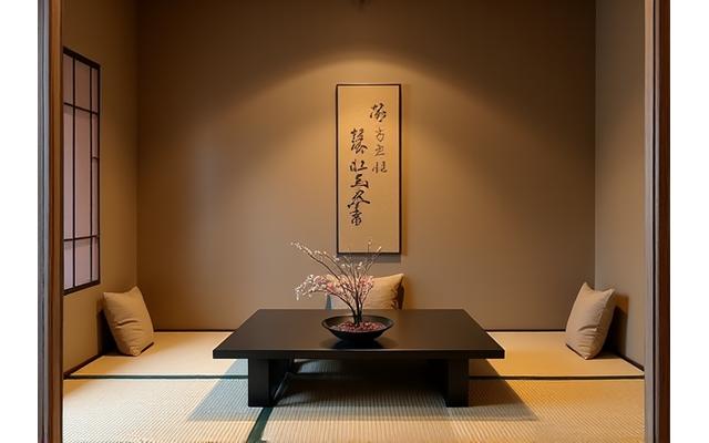 茶室風の個室、最大4名様までご利用可能